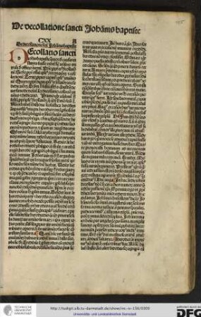 CXX. De decollatione sancti Johannis baptiste.