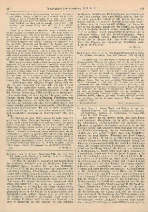 447-448 [Rezension] Schwer, Wilhelm, Papst Leo XIII