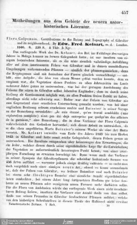 Mittheilungen aus dem Gebiete der neueren naturhistorischen Literatur.