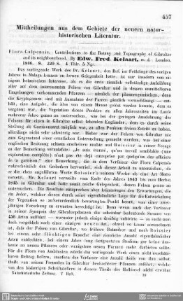 Mittheilungen aus dem Gebiete der neueren naturhistorischen Literatur.