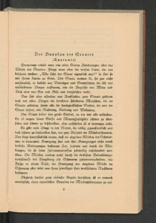 Der Bauplan des Staates (Anatomie)