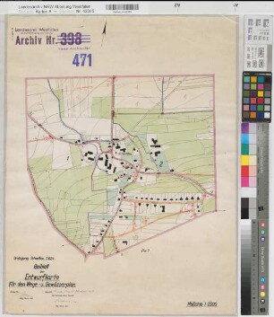 Schwitten (Menden), Umlegung Schwitten, Beiblatt zum Wege- und Gewässerplan