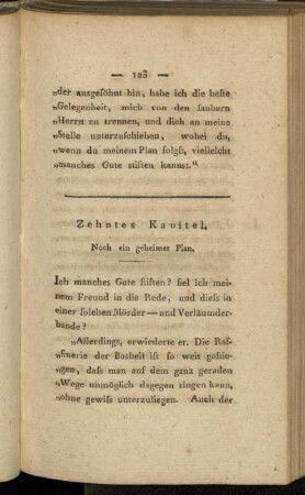 Zehntes Kapitel. Noch ein geheimer Plan.