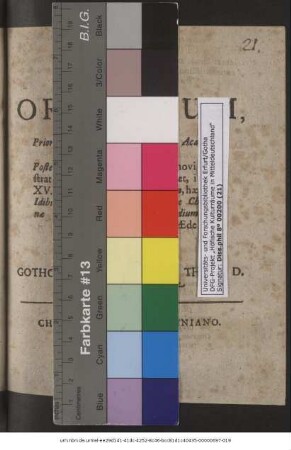 Biga Orationum, Quarum Prior Comparationem Rectoris Academici cum Faustino Martyre, Posterior Gratiarum actionem, & novi Magistratus commendationem exhibet, illaque XV. Cal. Martii sub exordium, haec vero Idibus Augusti Anno Aerae Christianae M.DC.XLIV. sub exodium regiminis scholastici Ienae in Aede Collegii sacra fuit pronunciata