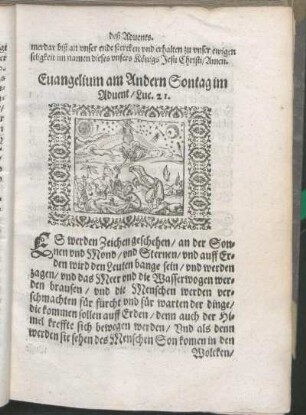 Euangelium am Andern Sontag im Aduent/ Luc. 21.