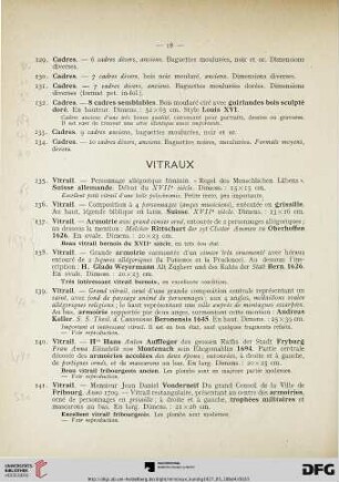 Vitraux (Nr. 135-142)