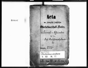 Personal der Offizianten beim Oberhofmarschallamt
