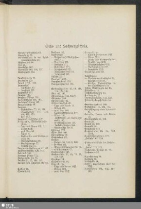 Orts- und Sachverzeichnis