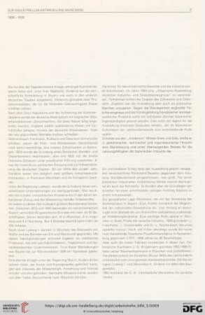 Zur industriellen Entwicklung Münchens
