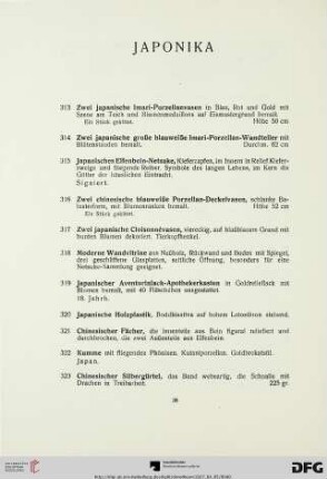Japonika (Nr. 313-332)
