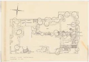 Garten Clar, Heidelberg: Gartenplan 1:100