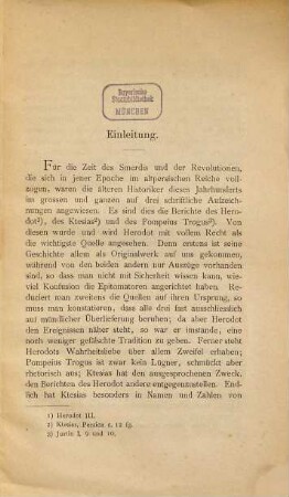 Über den falschen Smerdis