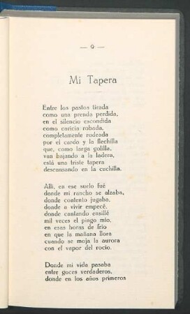 Mi tapera
