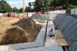 Grundsteinlegung für den Erweiterungsbau des Kreishauses Heidkamp