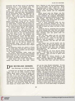 11: Der bucklige Geiger : eine Rheinsage