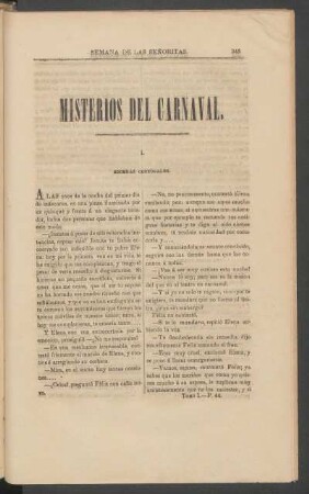 I. - Escenas conyugales.