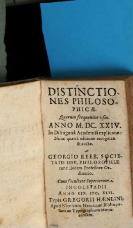 Distinctiones et Axiomata philosophica