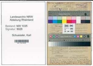 Entnazifizierung Karl Schuessler , geb. 30.01.1895 (Maurer)