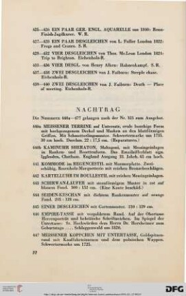 C. Nachtrag (Nr. 440-477)