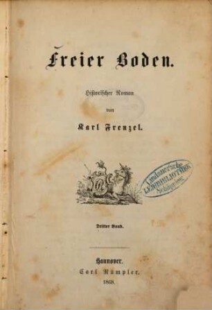 Freier Boden : historischer Roman, 3