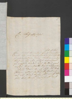 Brief von Küffner, Abraham Wolfgang an Goethe, Johann Wolfgang von