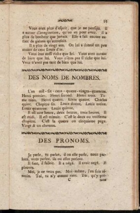 Des Noms De Nombres.