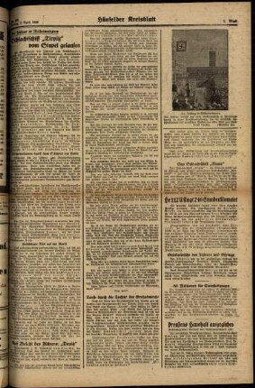 Zweite Ausgabe vom Montag, den 03. April 1939.
