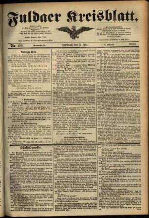 Ausgabe vom Mittwoch, den 02. Juni 1909.