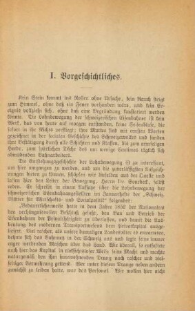 I. Vorgeschichtliches.