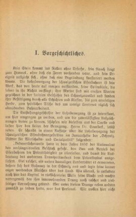 I. Vorgeschichtliches.