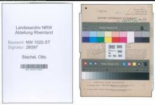 Entnazifizierung Otto Stachel , geb. 19.12.1903 (Metzger)