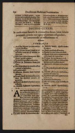 Decisio CCXXXI.