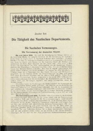 Die Nautischen Vermessungen.