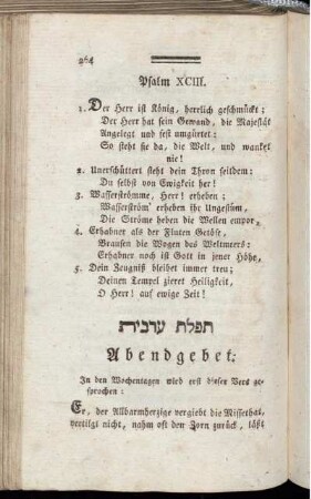 Abendgebet.