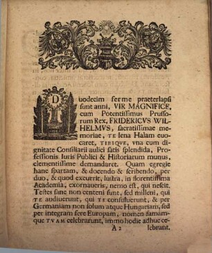 De methodo artes tradendi per tabulas commentatio brevis : ad virum magnificum ... Martinum Schmeizelium ... cum sceptra academiae in Regia Fridericiana d. XII. Iulii MDCCXLIII feliciter capesseret