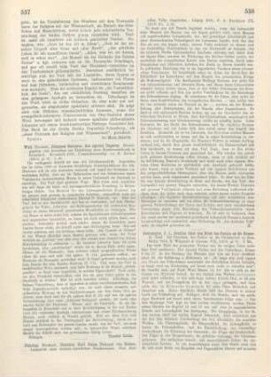 537-538 [Rezension] Baehring, Bernhard, Christian Karl Josias Freiherr von Bunsen