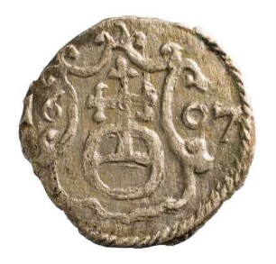 Münze, Pfennig, 1607