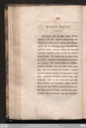 Neuntes Capitel.