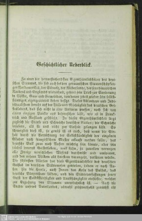 Geschichtlicher Überblick