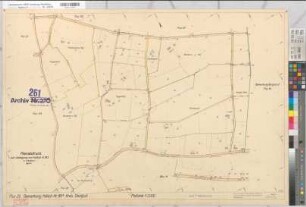 Steinfurt (Burgsteinfurt), Umlegung Hollich, Bl.6 Planabdruck Flur 23