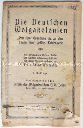 Historische Abhandlung über die "Wolga-Deutschen" mit antibolschwistischer Ausrichtung