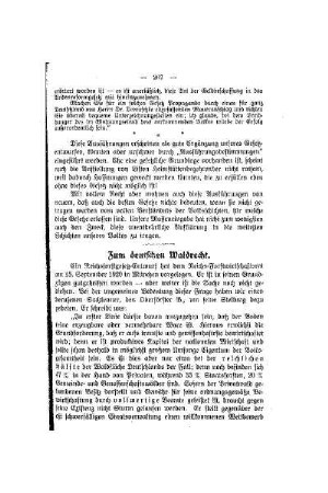 Zum deutschen Waldrecht