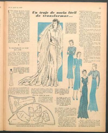Un traje de novia fácil de transformar...
