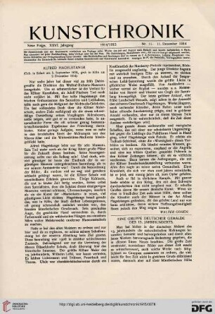Heft 11 (11. Dezember 1914)