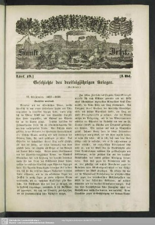 Geschichte des dreißigjährigen Krieges (Beschluß)
