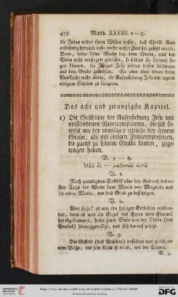Das acht und zwanzigste Kapitel