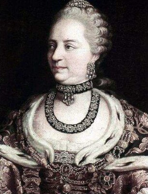 Kaiserin Maria Theresia im Großmeister-Ornat des Sankt Stephans-Ordens