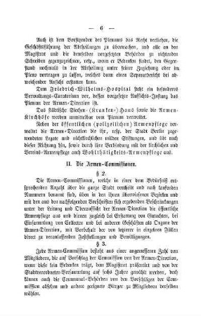 II. Die Armen-Commissionen