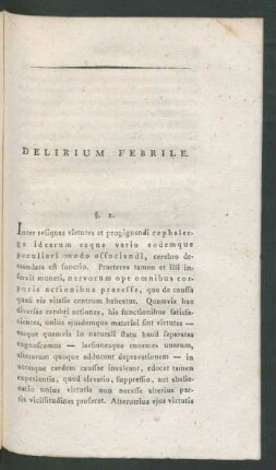 Delirium Febrile.