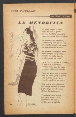 La menorcita : Tipos populares
